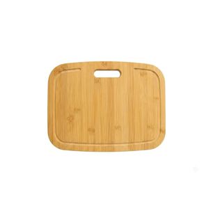 Tabla Picar De Bamb&uacute; Con Ranura Antiderrame 34x24 Cm