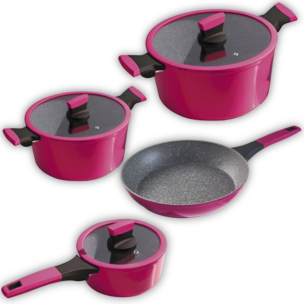Pack Batería De Cocina Profesional Kw Marble Aluminio Cherry image number 7.0