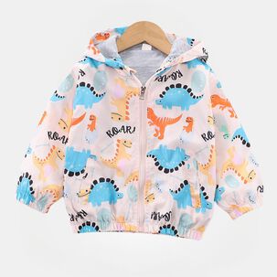 Cortaviento Impermeable Chaqueta Estampado Ni&ntilde;o Y Beb&eacute; Dinosaurs Roar