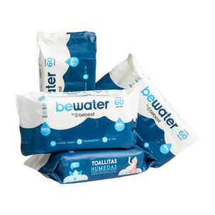 Toallas H&uacute;medas Bewater Bebesit - Bolsa 4x60 Unidades