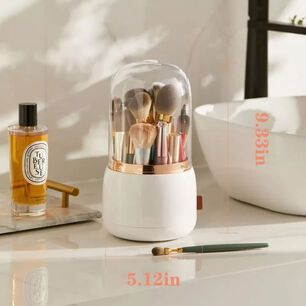 Organizador Port&aacute;til Para Brochas De Maquillaje, Giratorio 360 Grados.