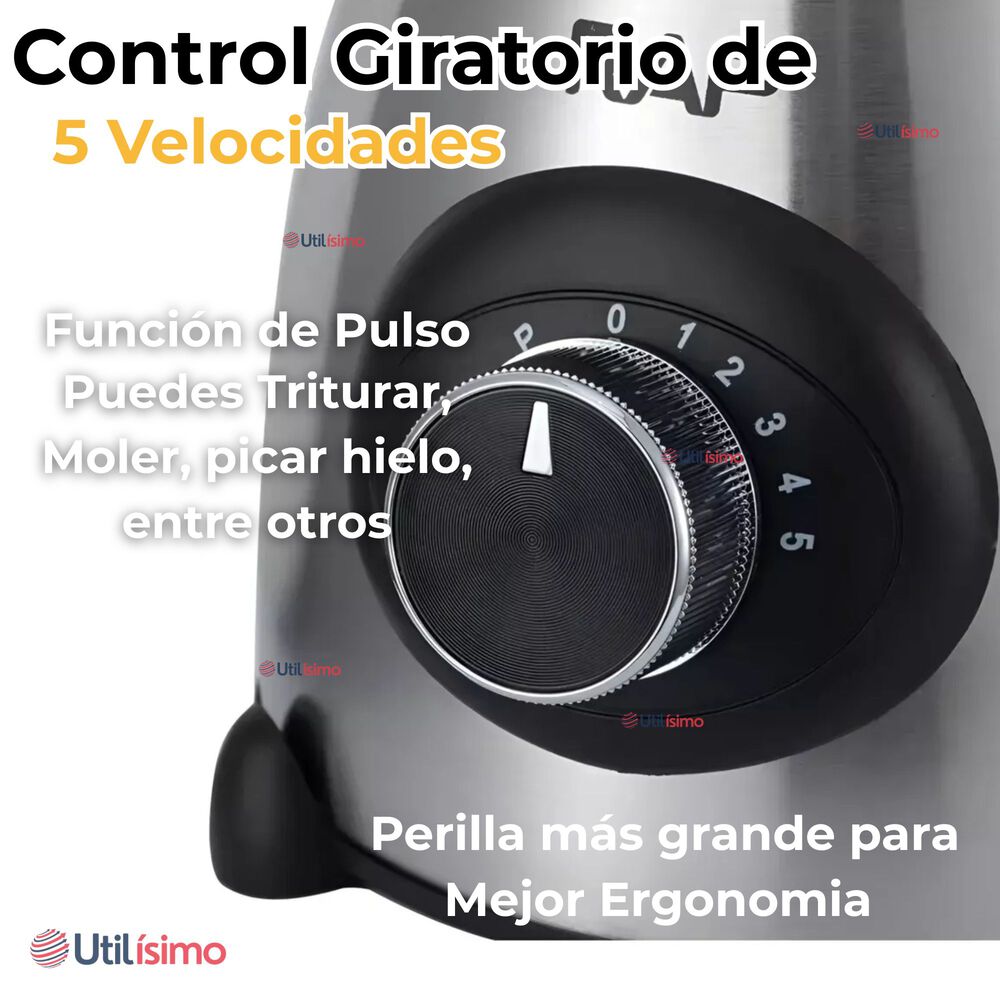 Licuadora Juguera Multiuso 2 En 1 Picadora Y Jarra De Vidrio image number 7.0