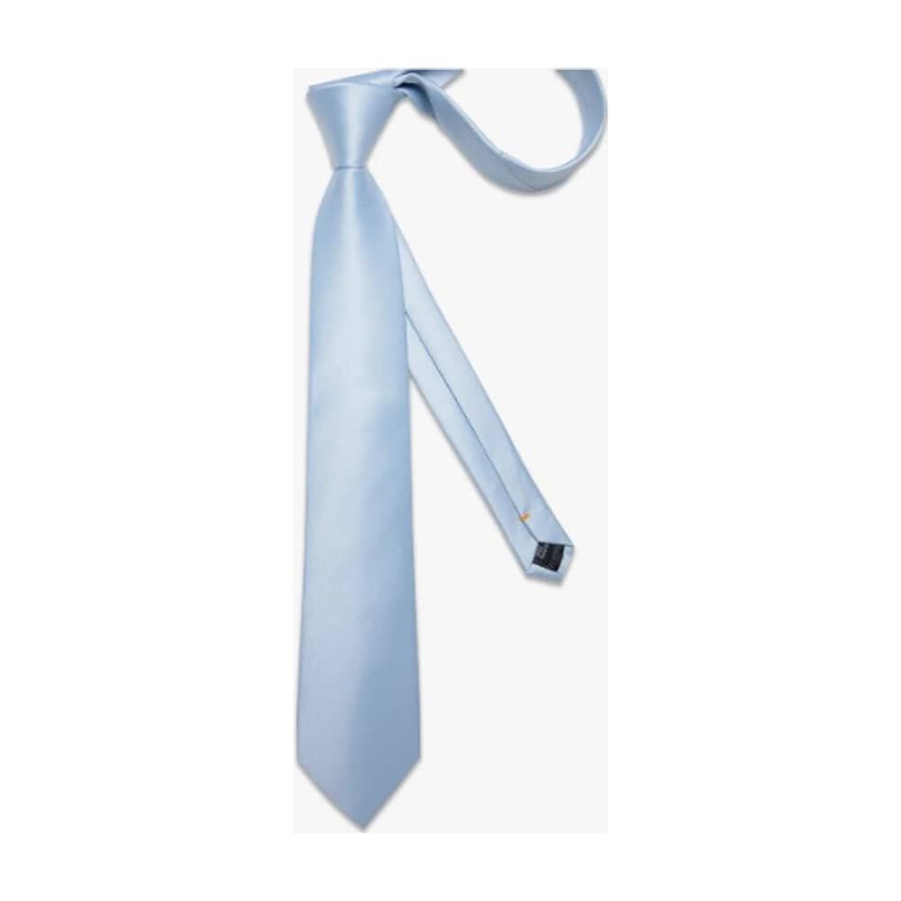 Corbatas Seda Hombres, Pa&ntilde;o Y Colleras Cielo image number 3.0