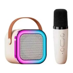 Juguete Parlante Karaoke Bluetooth Interactivo Rosa Infantil