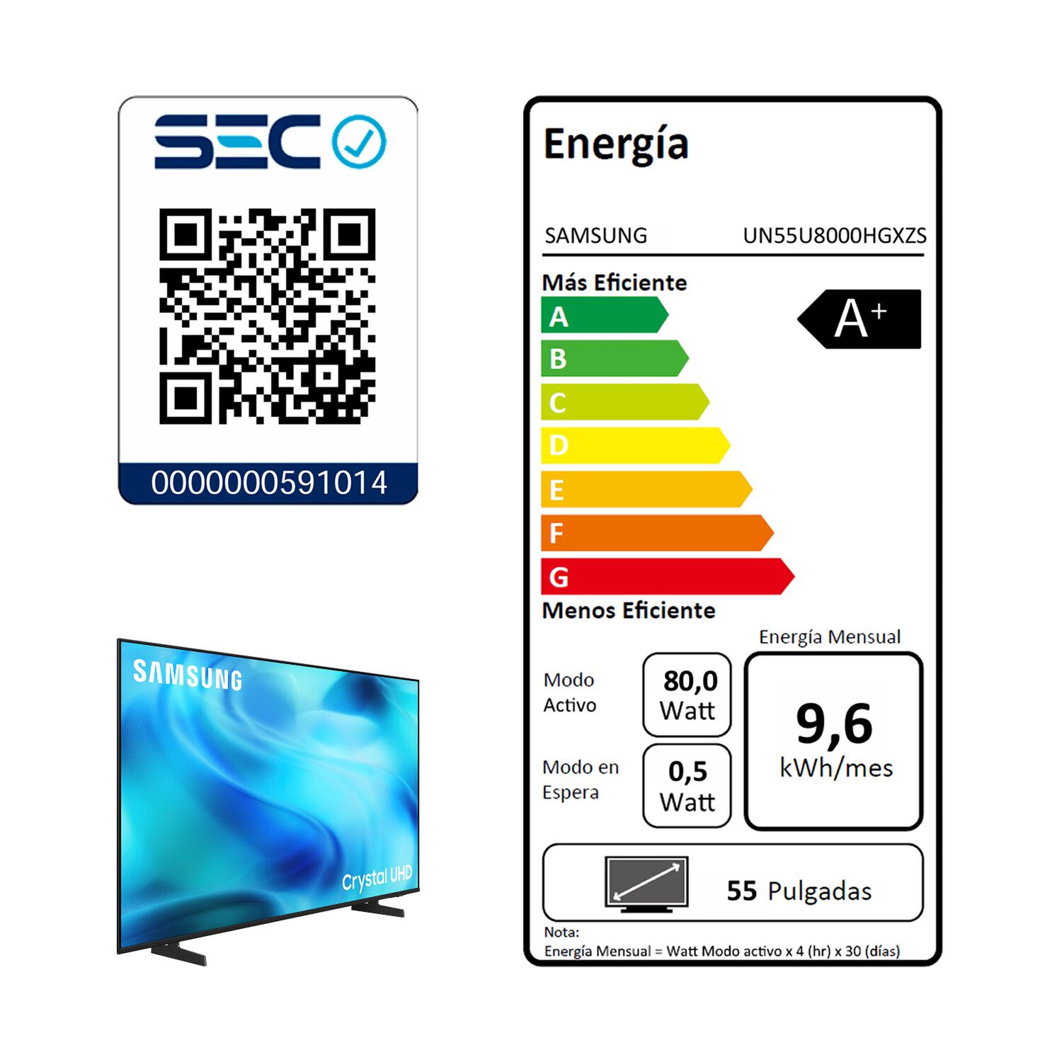 55 Crystal Uhd U8000h 4k Samsung Smart Tv 2026 image number 7.0