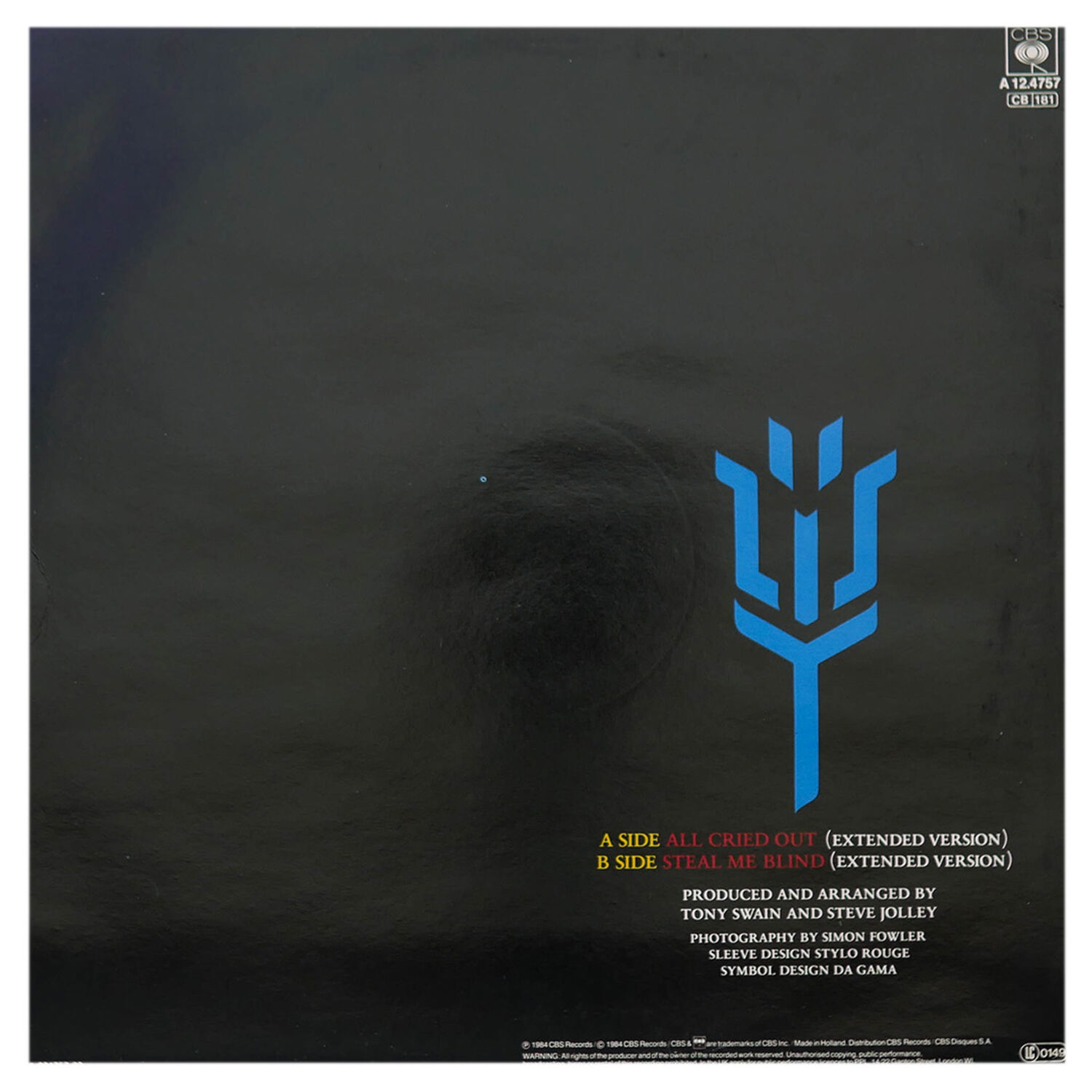 Alison Moyet - All Cried Out | 12" Maxi Single Usado image number 1.0