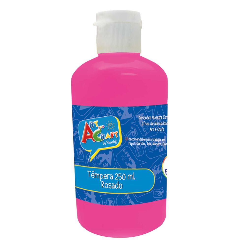 Tempera 250 Ml Rosado Art & Craft image number 0.0