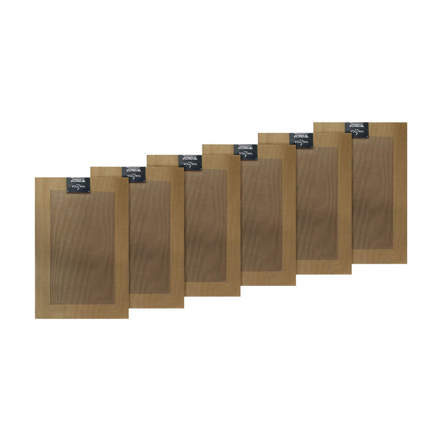 Pack 6 Individuales De Mesa Nautica Home 45x30cm Dorado image number 3.0