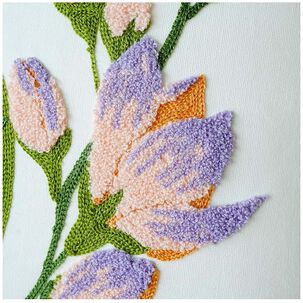 Funda De Coj&iacute;n Bordado Floral Mod15