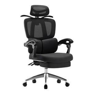 Silla De Escritorio Reclinable Reposapies E06negra Lubabycas