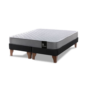 Cama Europea Zen Best Tela Velvet Negro 2 Plazas