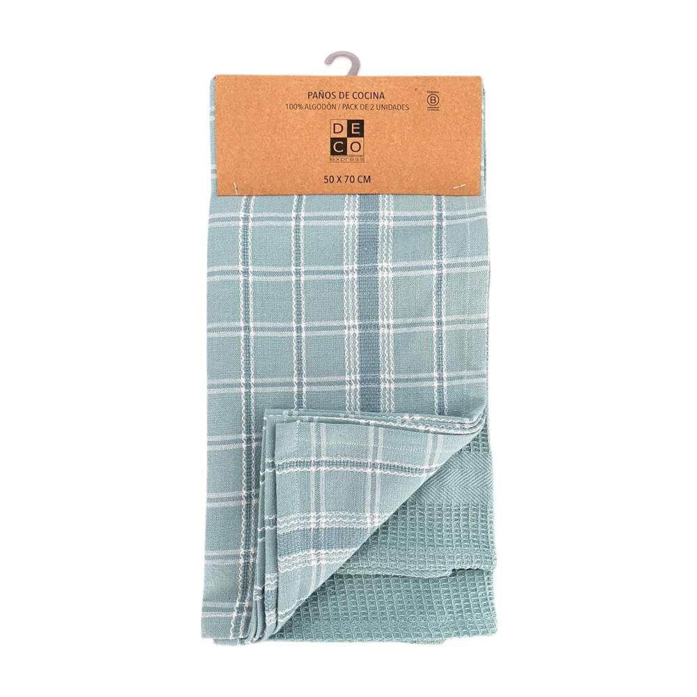 Pa&ntilde;o De Cocina Decoexpress Set 2 Pa&ntilde;os De Cocina Turquesa / 2 Piezas image number 0.0