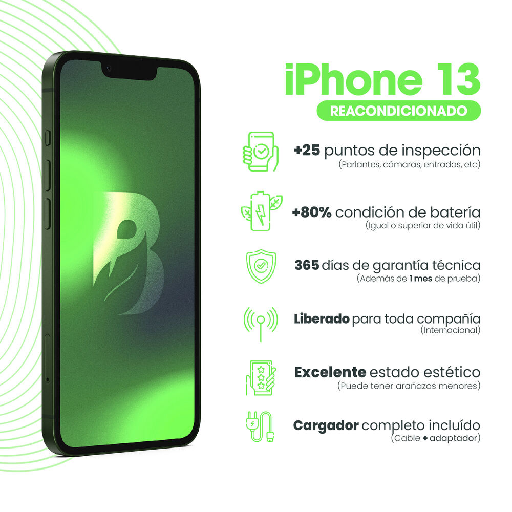 Iphone 13 128gb - Verde Alpino Recondicionado image number 5.0