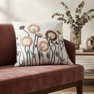 Set De 4 Cojines Decorativos Jard&iacute;n Ros&eacute;