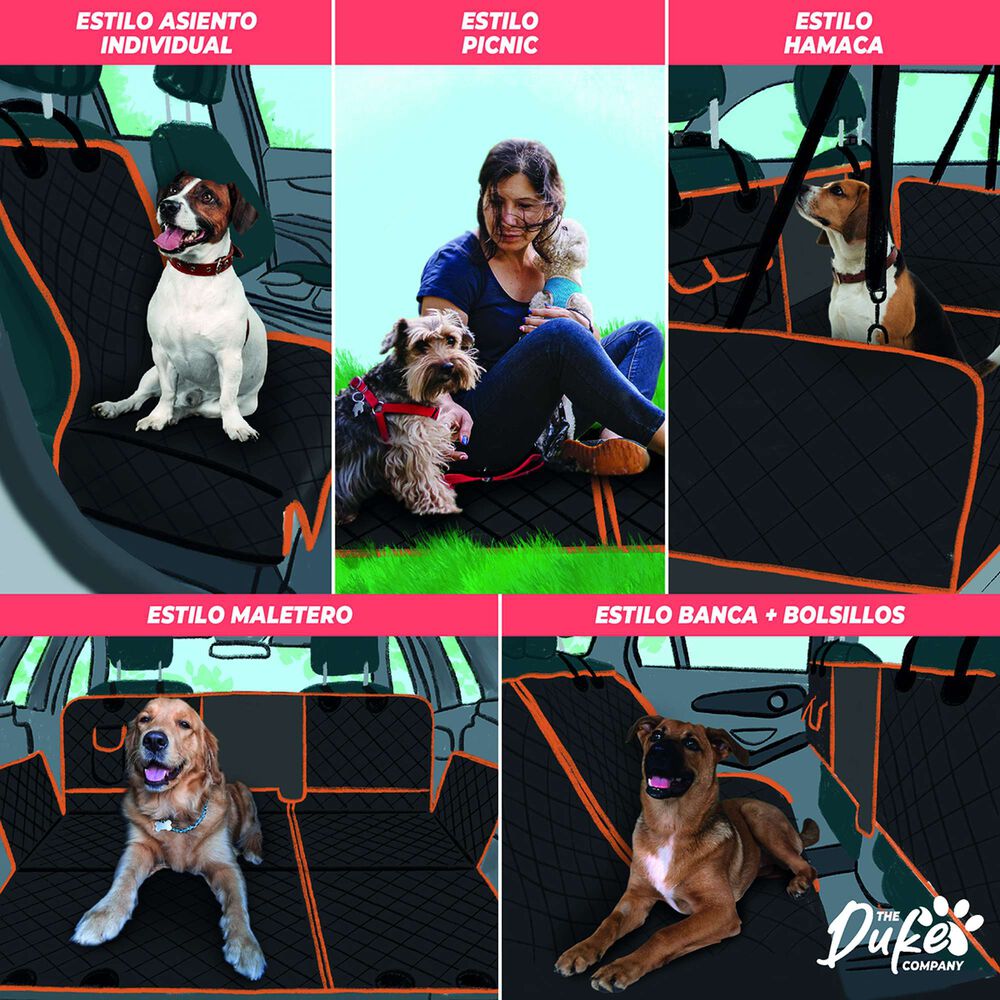 Cubre Asiento Auto Para Mascotas Funda Cobertor Duke 5 En 1 image number 1.0