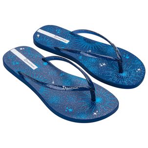 Sandalia Mujer Azul/glitter Easy Mais Ipanema