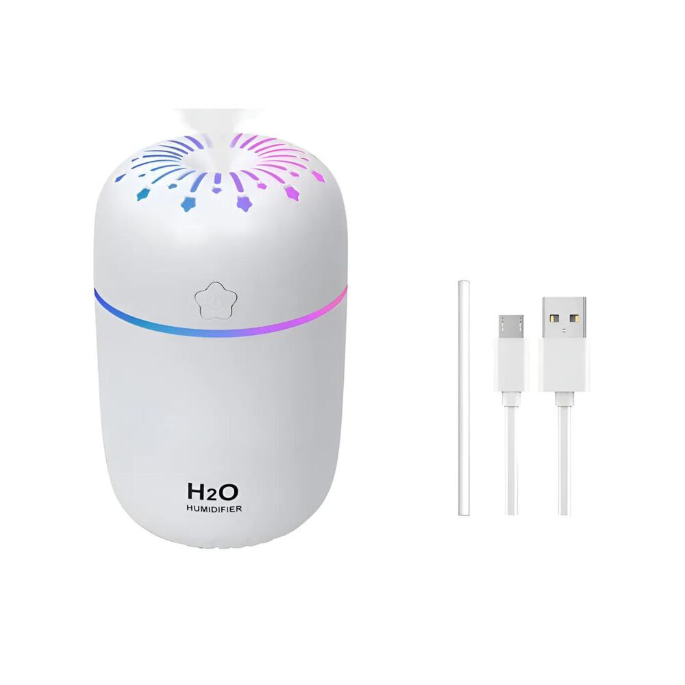 Difusor Humidificador De Aire H2o Para Autom&oacute;vil Blanco image number 1.0