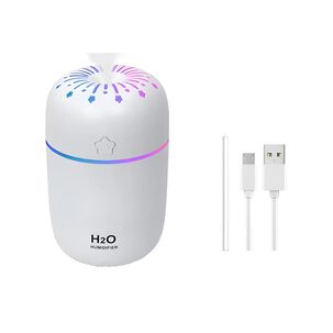 Difusor Humidificador De Aire H2o Para Autom&oacute;vil Blanco