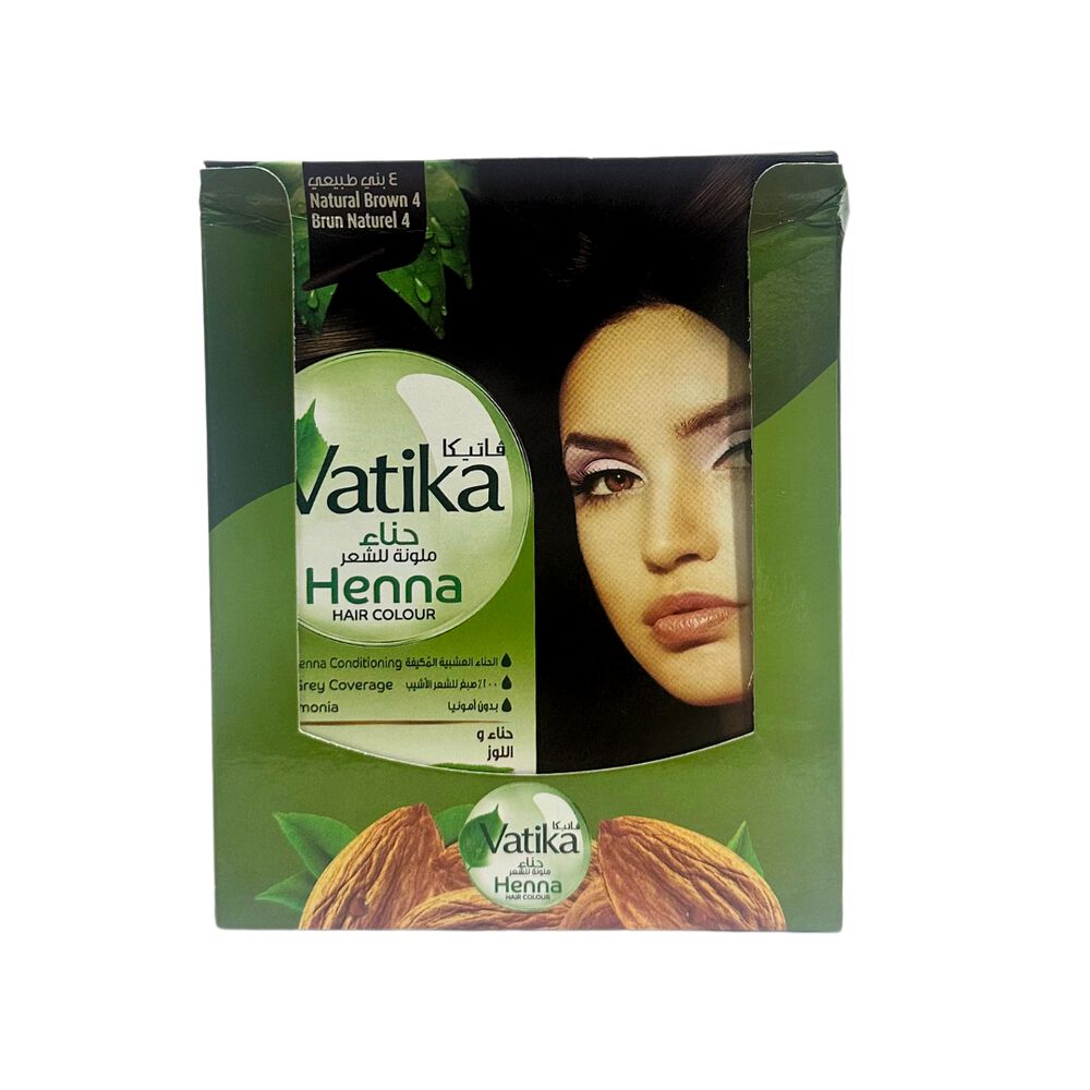 Vatika Henna Natural Brown 20 Sachets image number 0.0