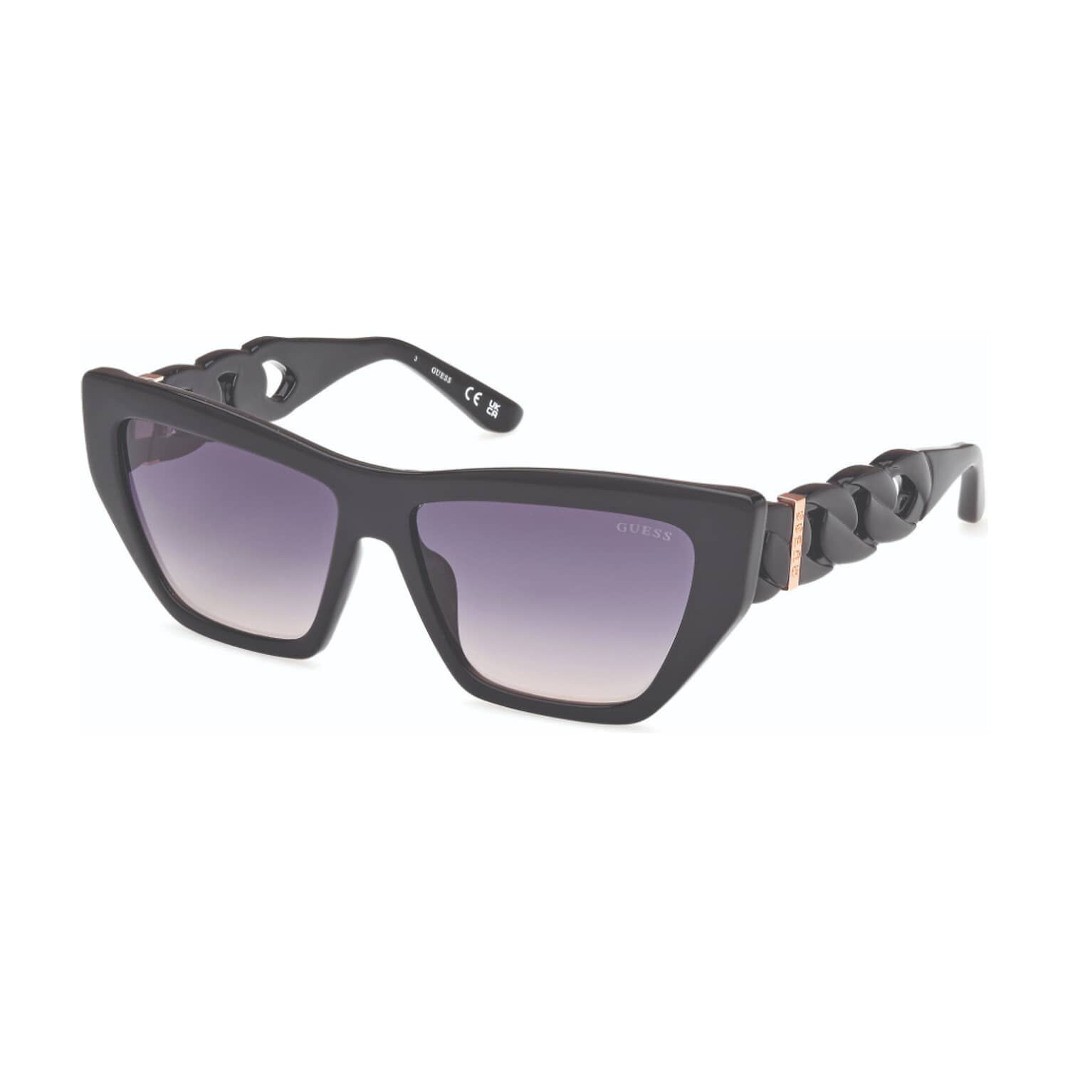 Lentes De Sol Negro Brillante Degrad&eacute; Guess image number 1.0