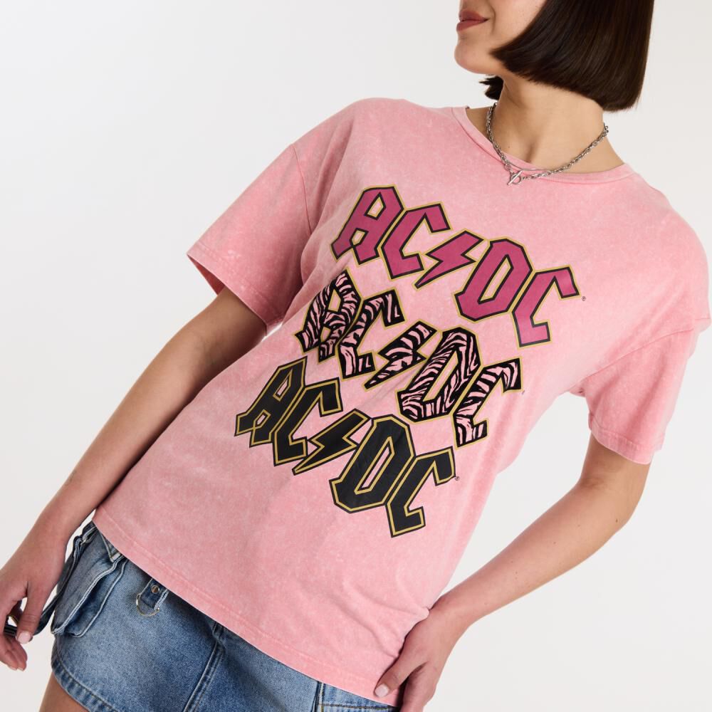 Polera Manga Corta Cuello Redondo Mujer Rolly Go image number 4.0