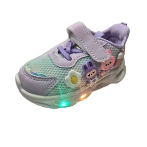 Zapatilla Urbana Luces Ni&ntilde;a Lila