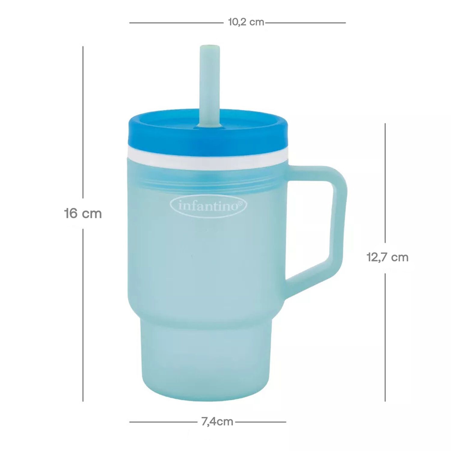 Vaso Antiderrame Con Bombilla My1st Tumbler 266ml Moody Blue image number 4.0
