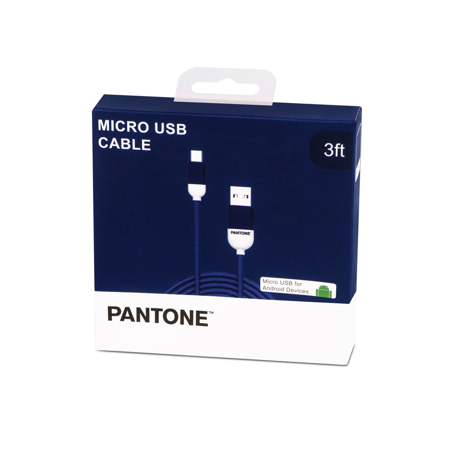 Cable De Datos Micro Usb 1 Mt Pantone High Speed Azul image number 0.0