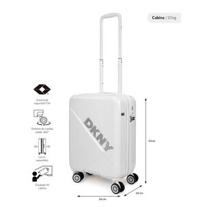 Maleta Cabina 10kg Donna Karan Your Call Blanca Dkny