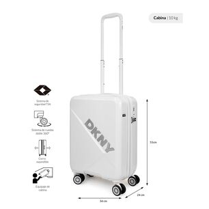 Maleta Cabina 10kg Donna Karan Your Call Blanca Dkny