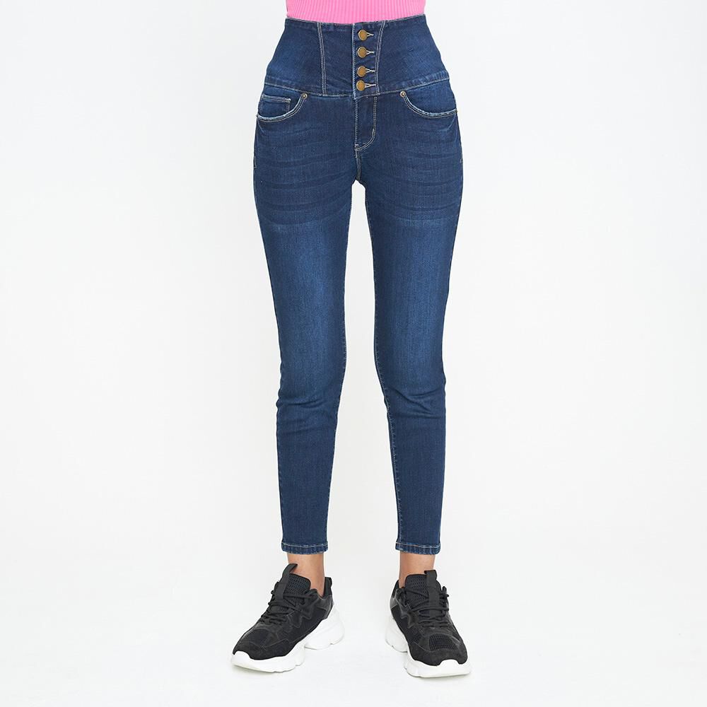 Jeans Mujer Tiro Alto Sculpture Rolly Go image number 0.0