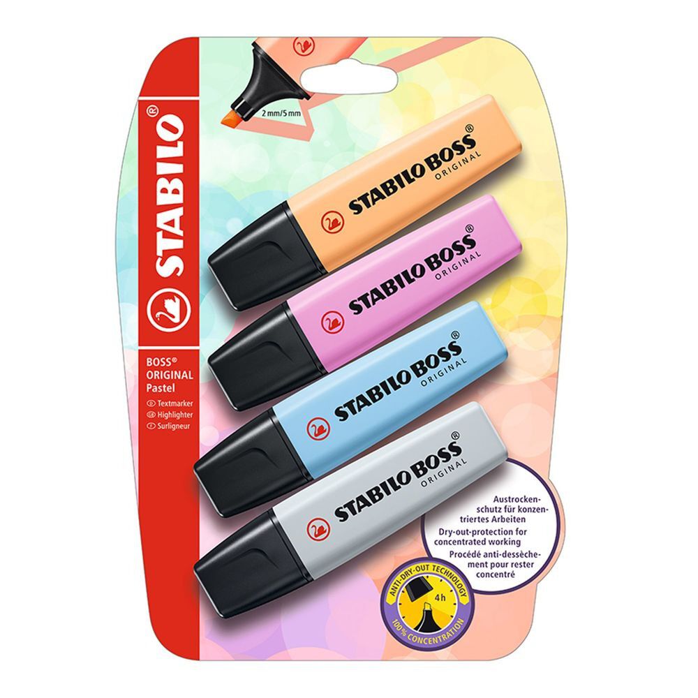 Set 4 Destacadores Pasteles Stabilo image number 0.0