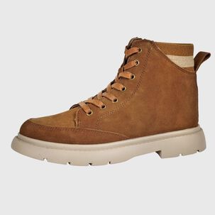 Bota Botín Cuero Melacia Camel