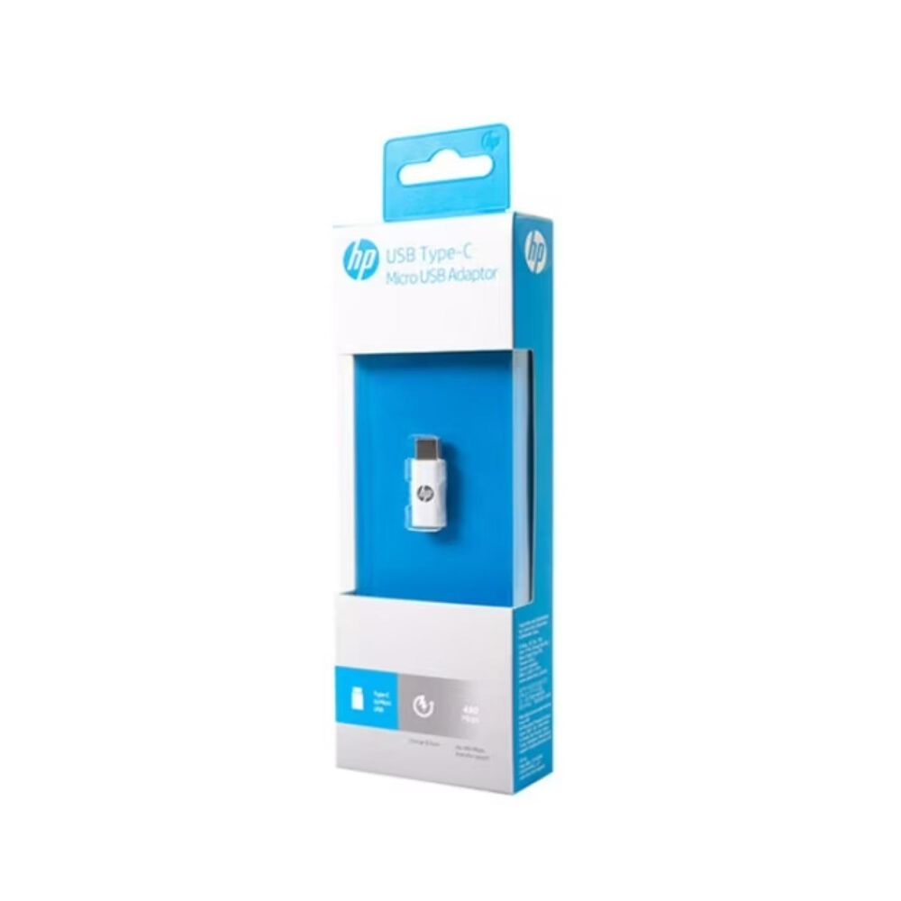 Adaptador Micro Usb A Usb Tipo C Usb 2.0 480mbps Blanco Hp image number 3.0