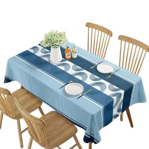 Mantel De Mesa Rectangular Impermeable Estampado Medida 140cm X 220cm