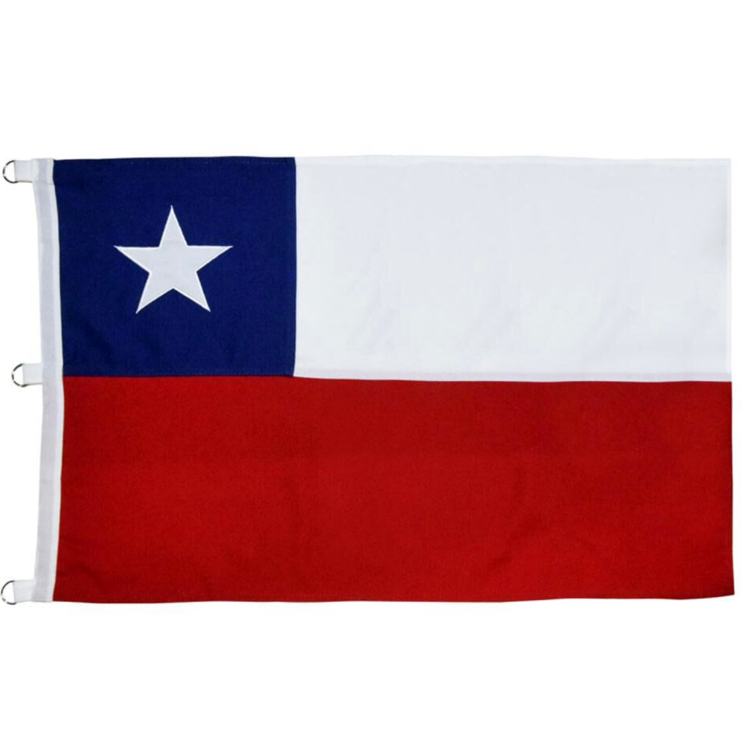 Bandera Chilena Bordada 60x90cms Doral - Ps image number 0.0