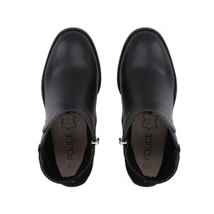 Botin Casual Mujer Negro Taco Medio Noir Police