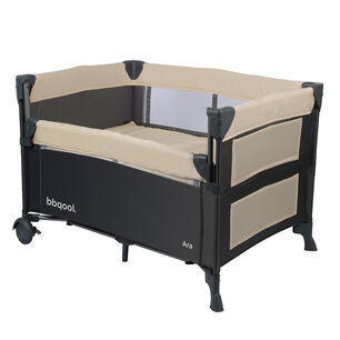 Cuna Playard Colecho Ara Beige + Colch&oacute;n De Viaje Plegable