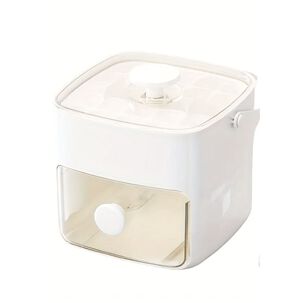 Cubetera De Hielo Portatil A Presion Con Tapa Alta Capacidad