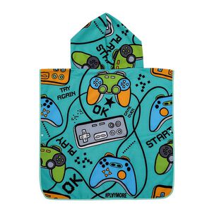 Toalla De Playa Capucha Casaideal Gamer24 / 75x150 Cm