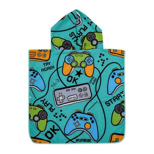Toalla De Playa Capucha Casaideal Gamer24 / 75x150 Cm