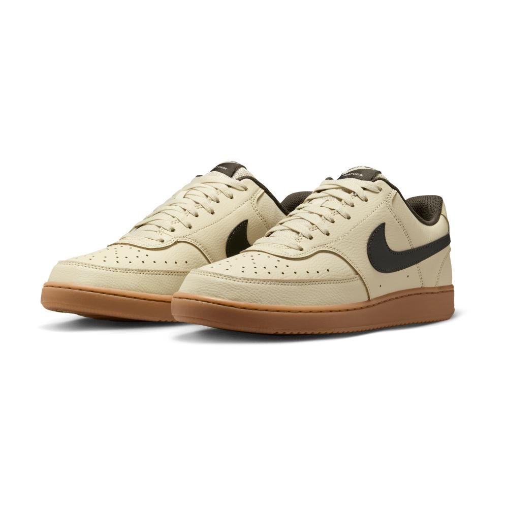 Zapatilla Urbana Hombre Nike Court Vision Low Light Khaki Gum image number 1.0
