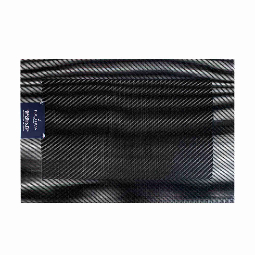 Individual De Mesa Nautica Home 45x30cm Negro image number 1.0