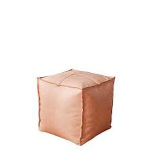 Pouf De Ecocuero Cuadrado 45x45cm