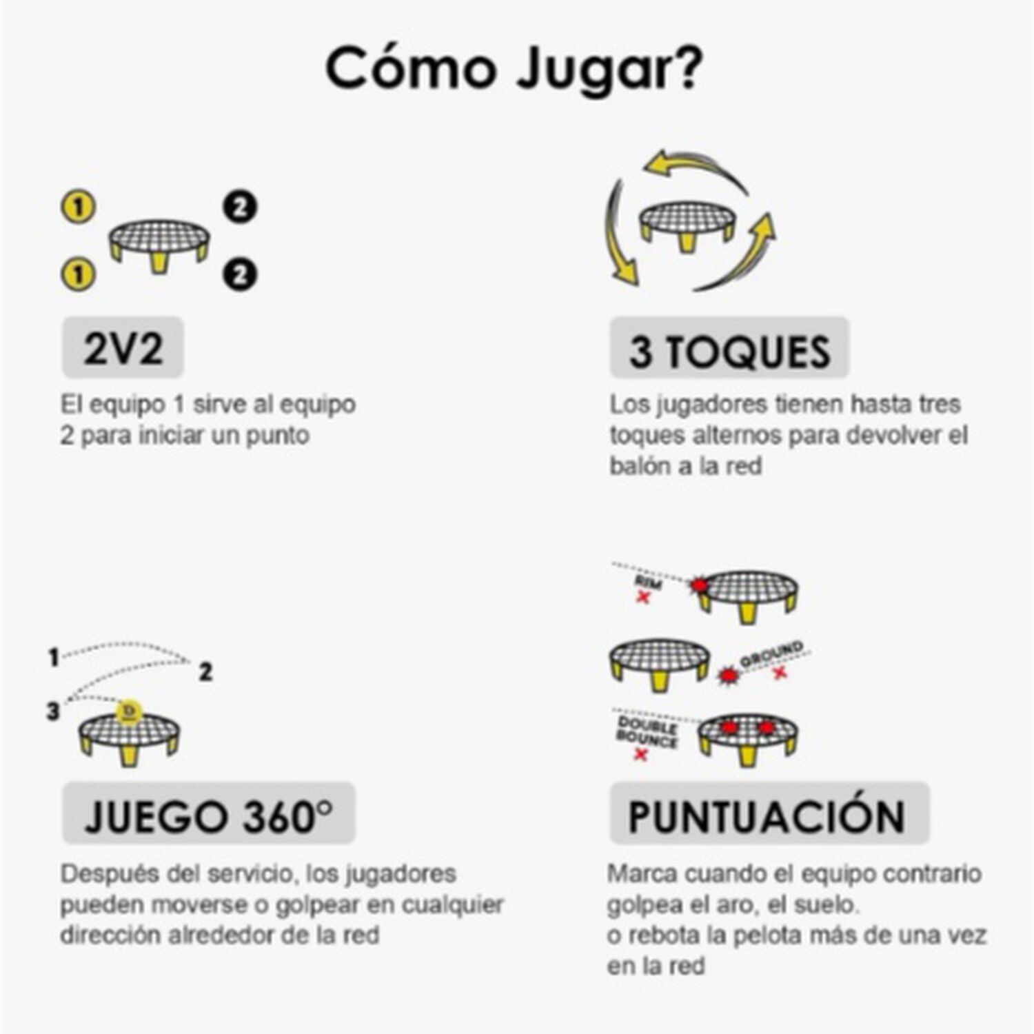 Juego De Pelota Spikeball image number 3.0