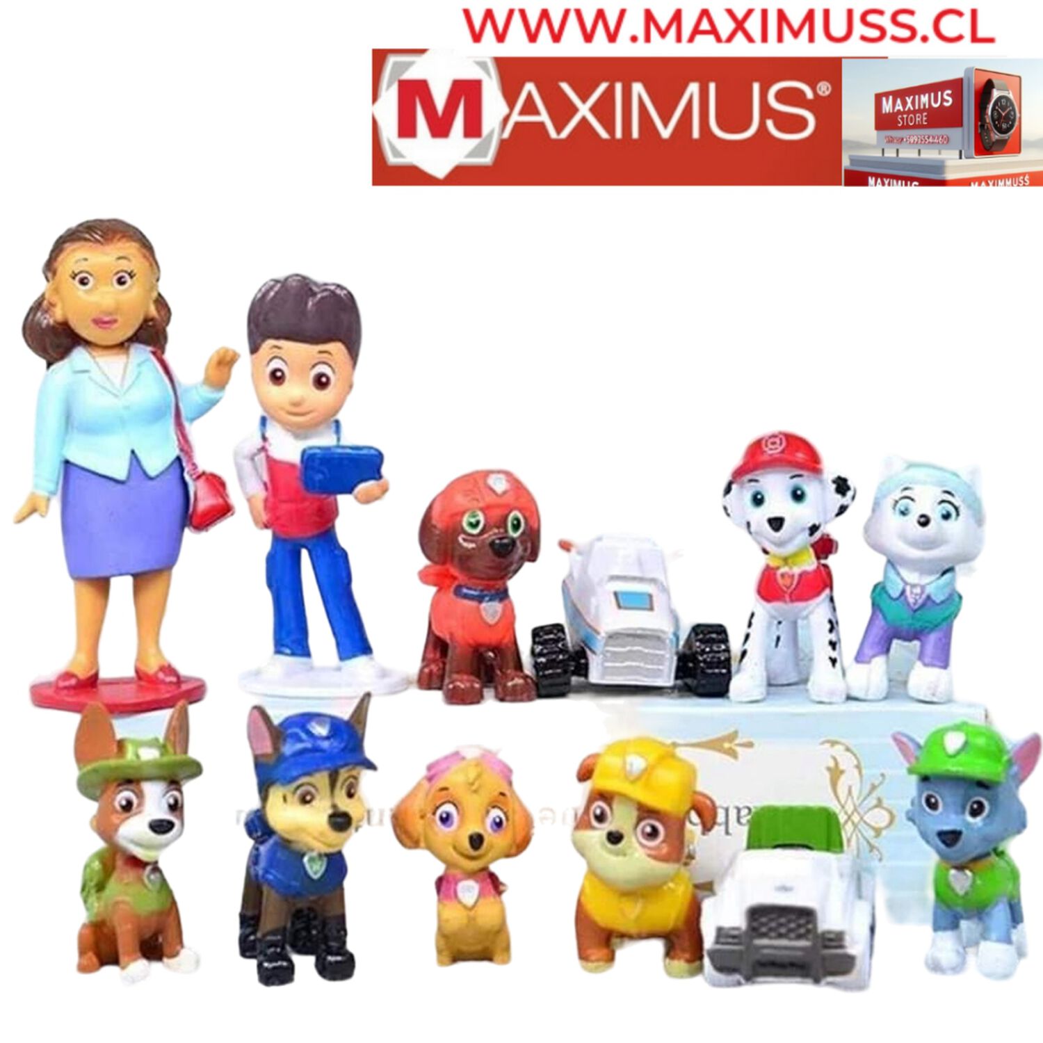 Pack 12 Figuras De Paw Patrol Pvc Duro image number 0.0