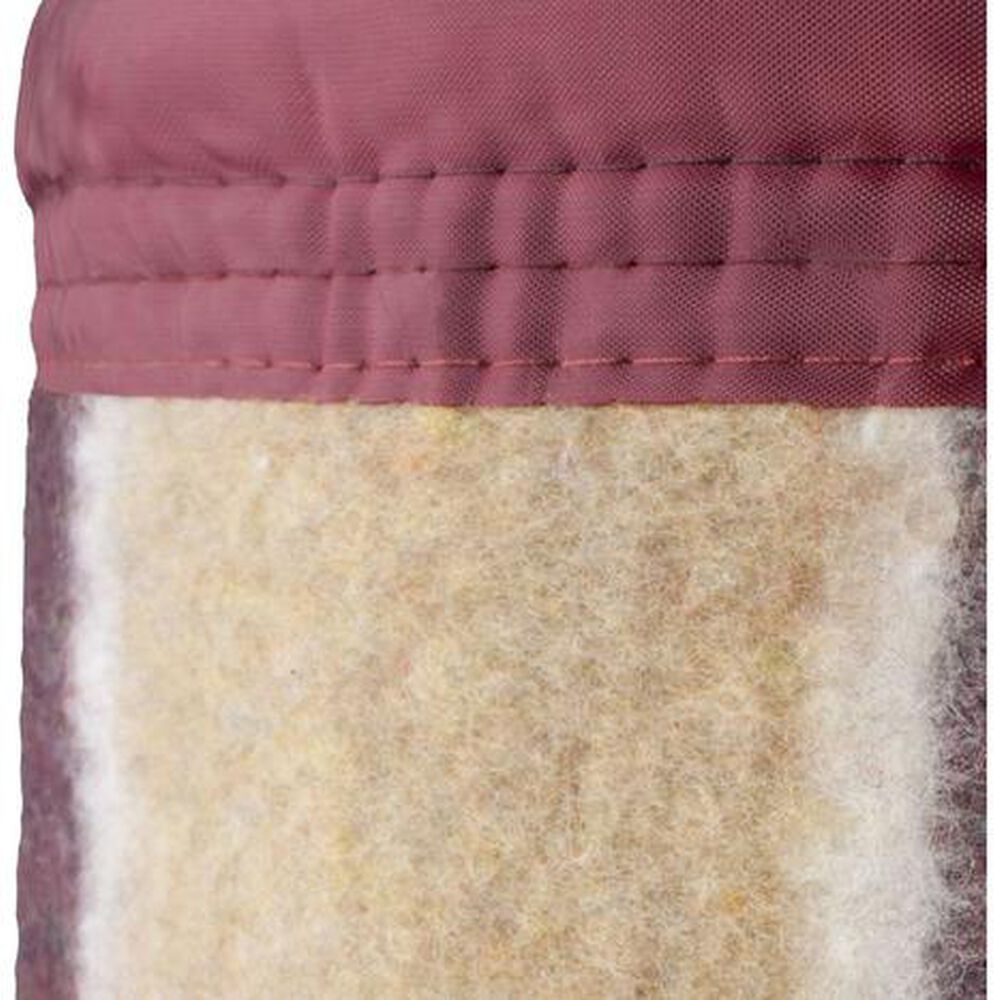 Frazada Andes Listada 2 Plaza Burdeo Beige image number 1.0