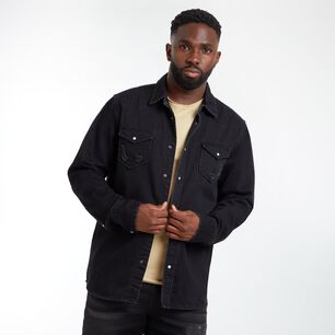 Camisa Denim Slim Manga Larga Hombre Rolly Go