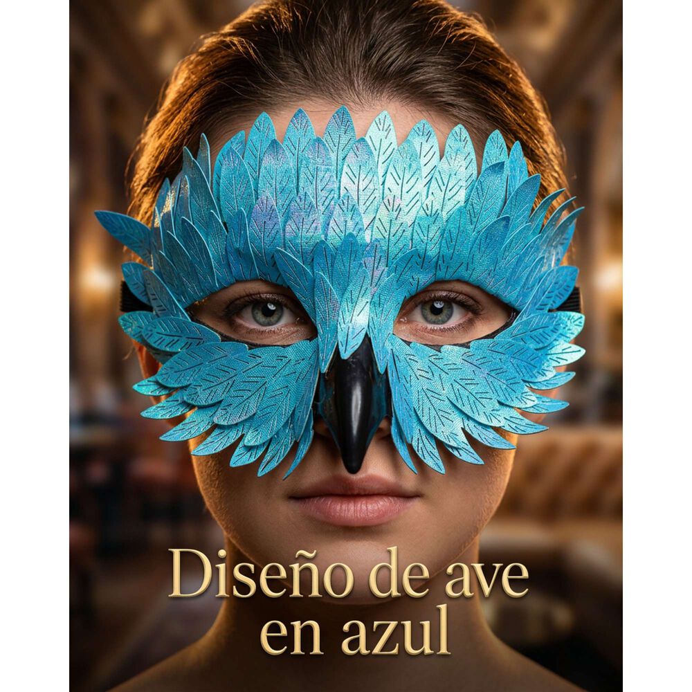 M&aacute;scara Pajaro Ave Plumas Carnaval Veneciano Para Disfraz image number 34.0