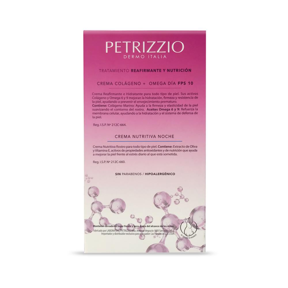Set De Cremas Colágeno/omega + Nutritiva Petrizzio Dermo / 50 Gr